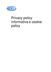 Privacy policy informativa e cookie policy